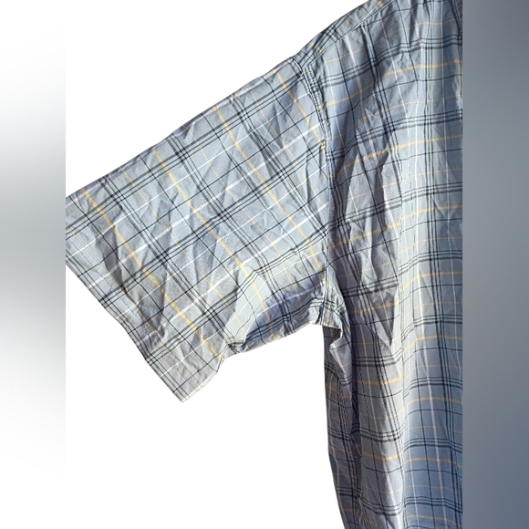 Men's Wrangler Plaid Shortsleeve Button Down Shirt Size 2XT - Picture 3 of 4
